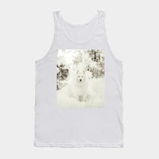 Snowy Samoyed Phone Case Tank Top